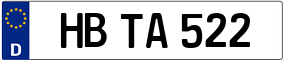 Trailer License Plate
